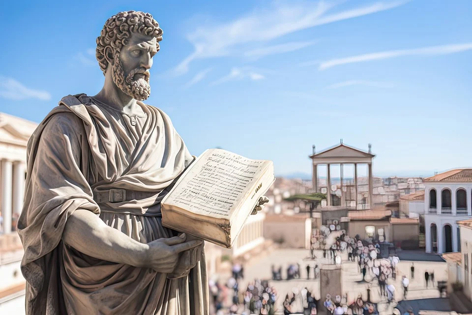 Marcus Aurelius, gambar dihasilkan oleh AI.