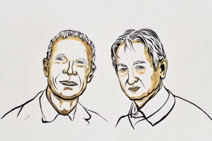 Pemenang Hadiah Nobel Fisika 2024 John J. Hopfield dan Geoffrey E. Hinton.