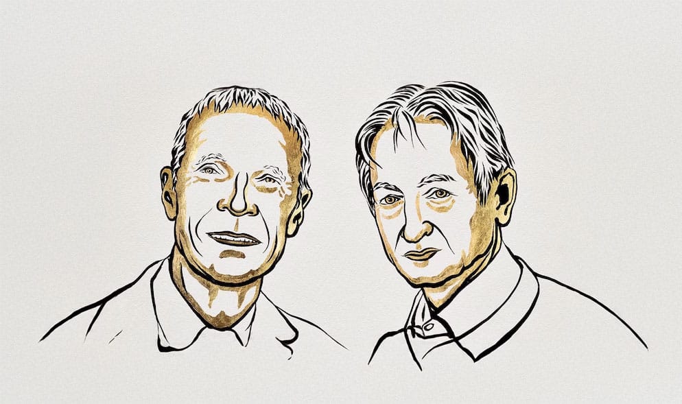 Pemenang Hadiah Nobel Fisika 2024 John J. Hopfield dan Geoffrey E. Hinton.